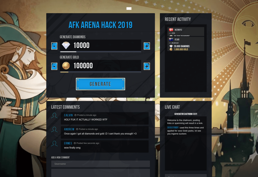 AFK Arena Cheats Get Free Diamonds and Gold Right Now Gaming Pirate