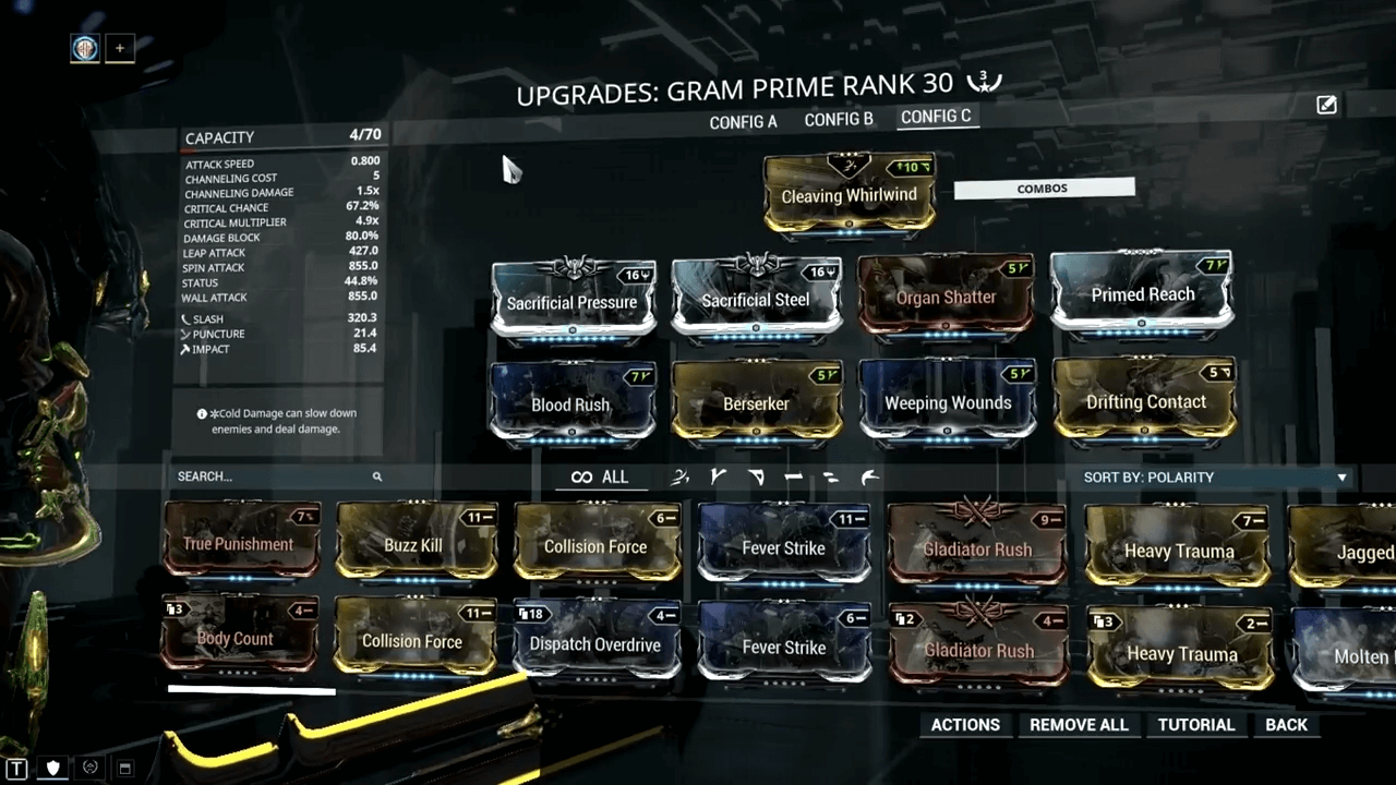 Gram Prime Warframe Gram Prime Builds Price And Farming Guide Gaming Pirate