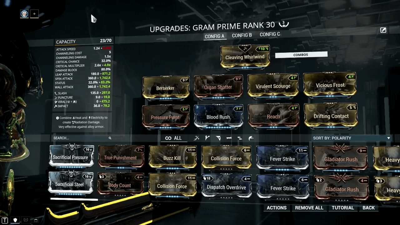 Gram Prime Warframe Gram Prime Builds Price And Farming Guide Gaming Pirate