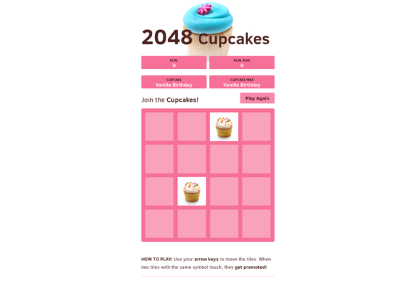 2048 Cupcakes A Non Mathy Puzzle Game To Play Right Now Gaming Pirate