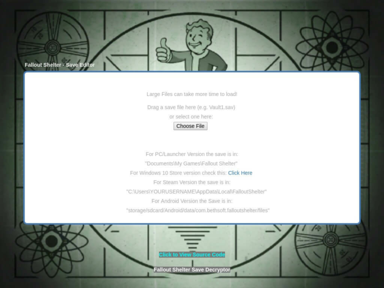 fallout shelter android save editor