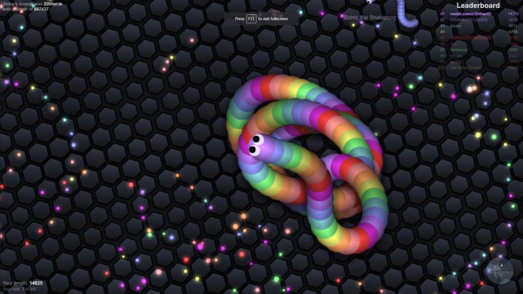 code slither io