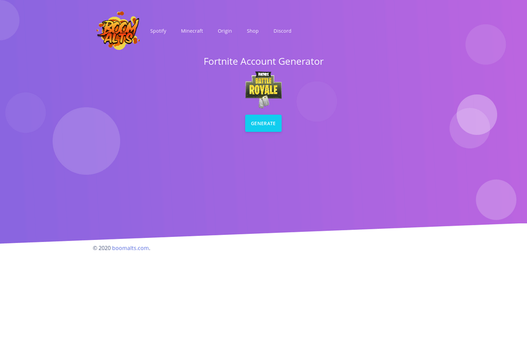 fortnite account generator 2020