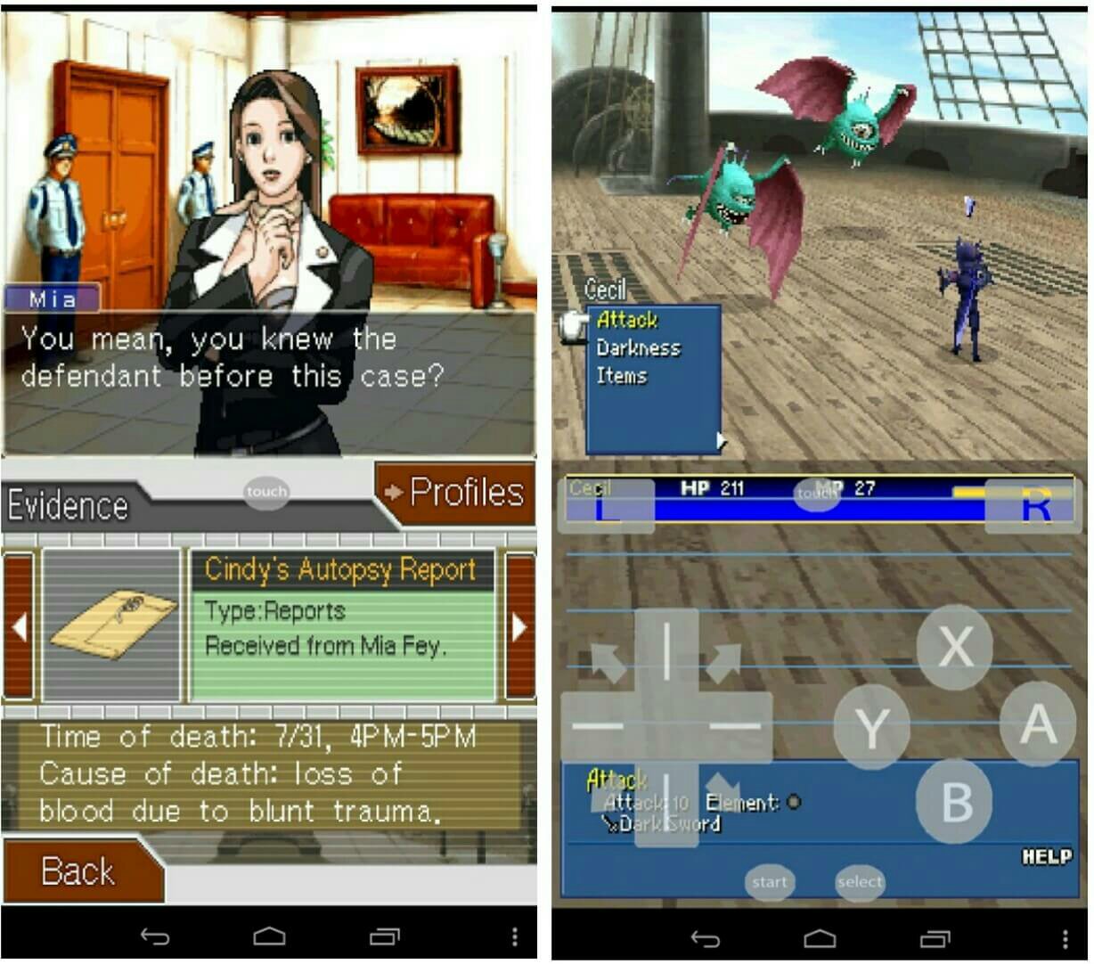 free ds emulator games for android