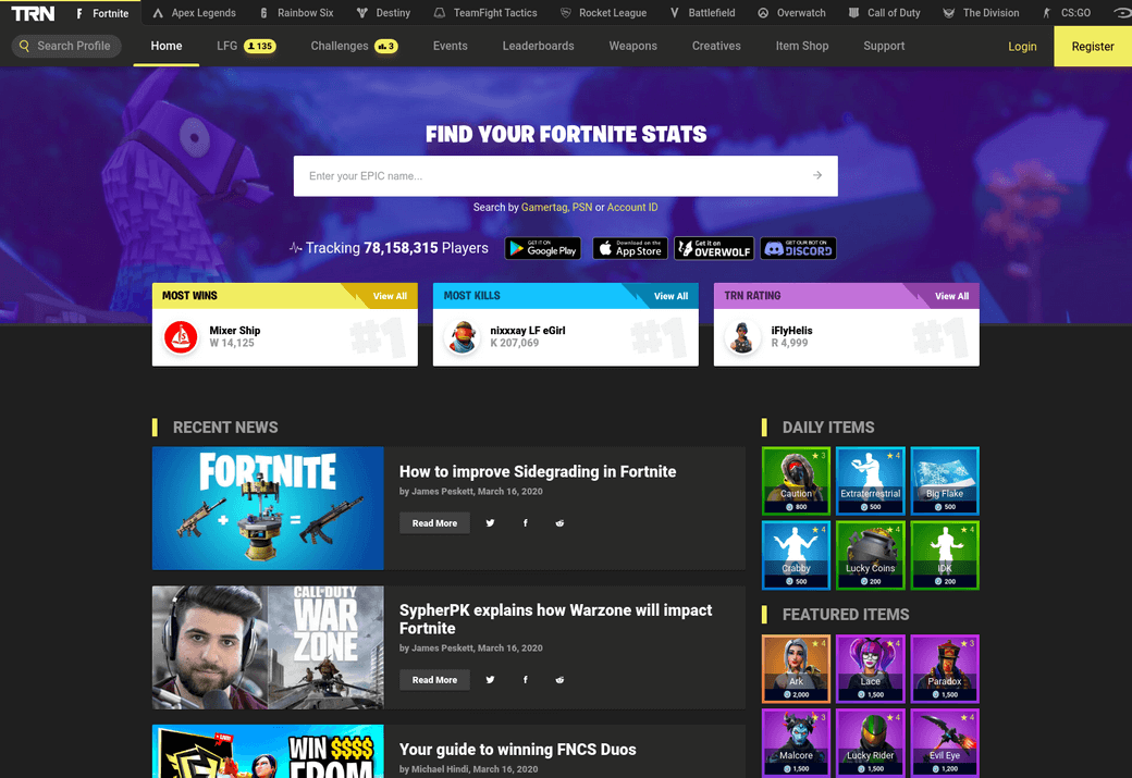 Fortnite Tracker The Best Fortnite Stats Tracker Out There 2020