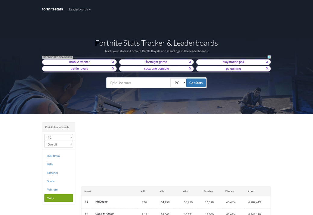 Fortnite Tracker The Best Fortnite Stats Tracker Out There 2021 Gaming Pirate - roblox vs fortnite stats