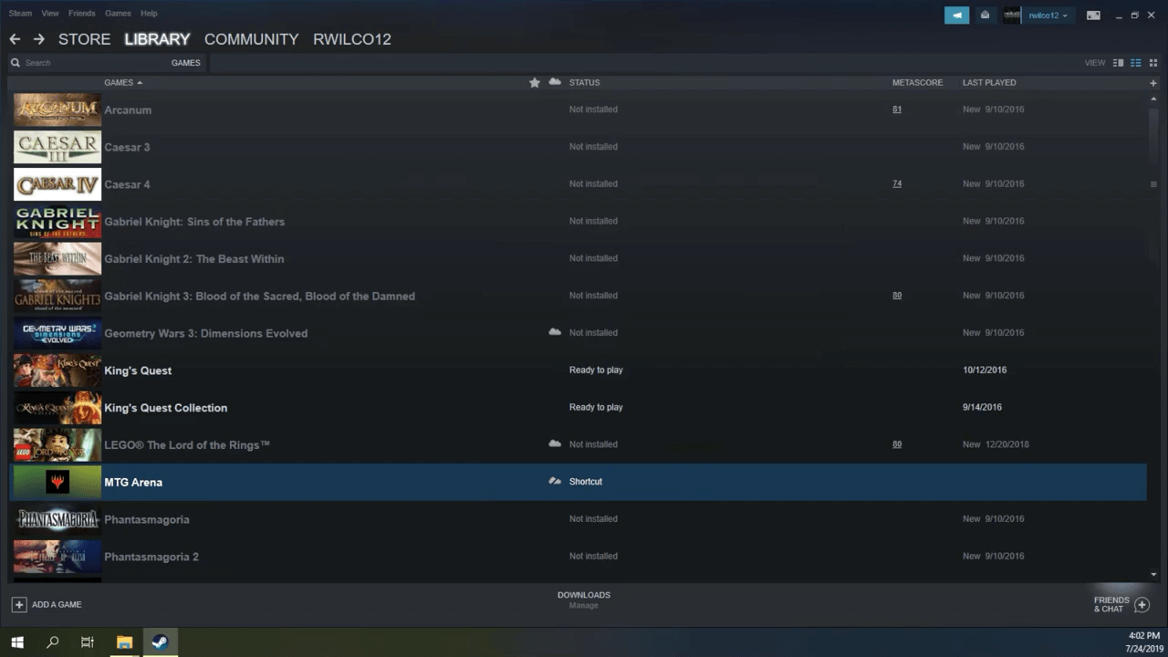 steam scan for installed games