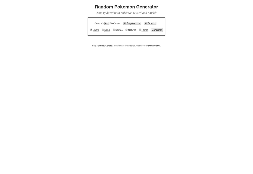 random-pokemon-generator