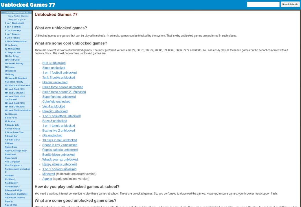 The Best Unblocked Games Websites To Utilize At School Gaming Pirate - unblocked games 77 roblox