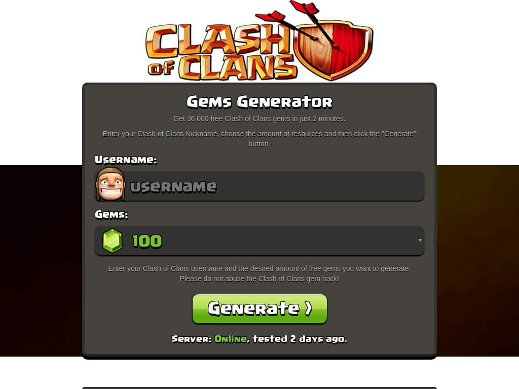 clash of clans hack