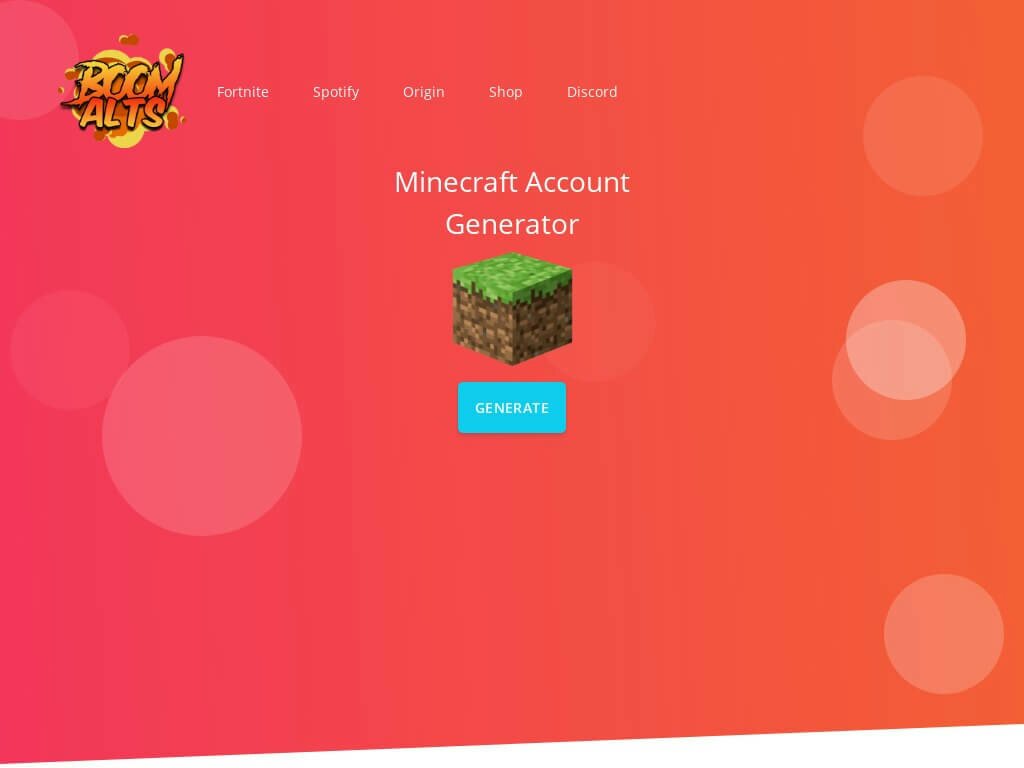 free minecraft account generator