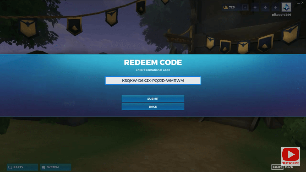 codes for realm royale