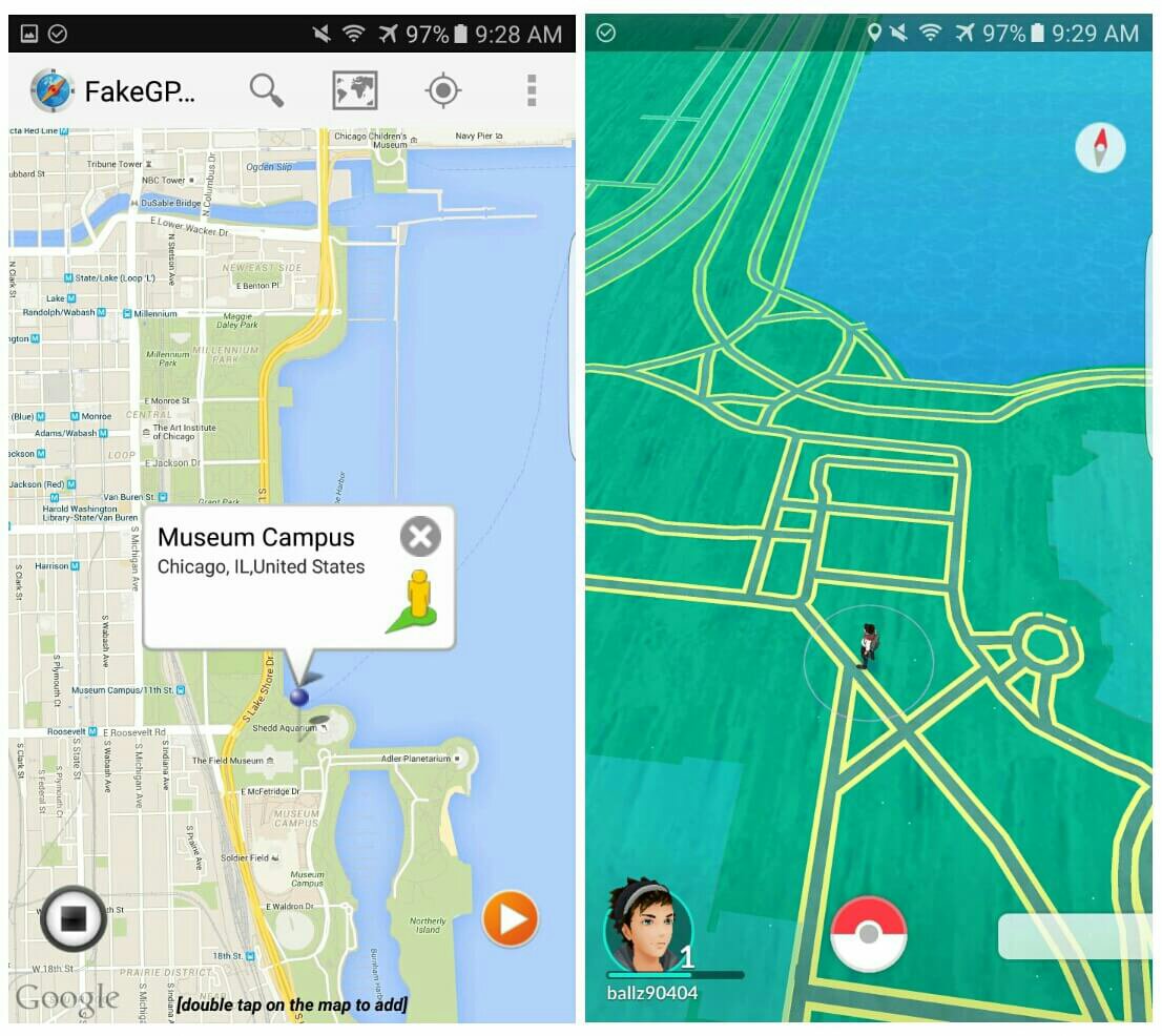 pokemon go gps spoofing