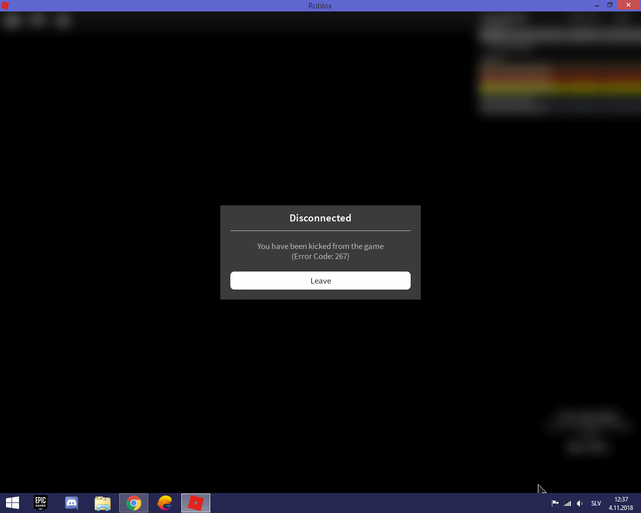 roblox error code 267