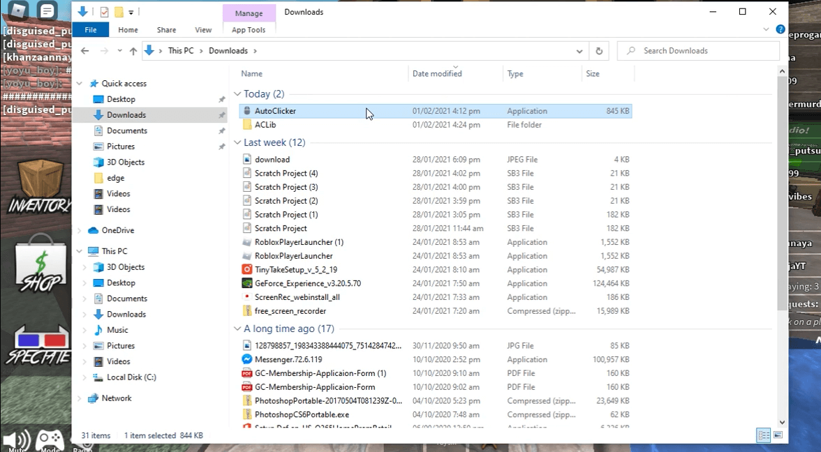 roblox auto clicker pc