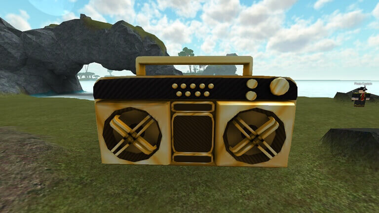 roblox golden boom box