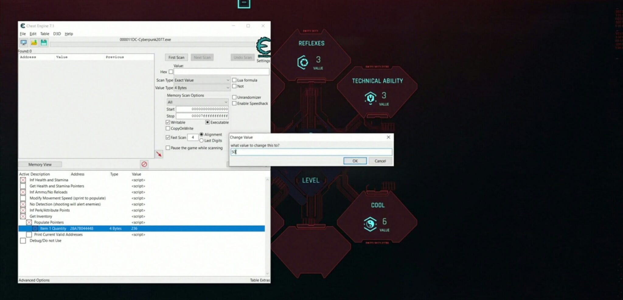 Simple cheat menu cyberpunk фото 27