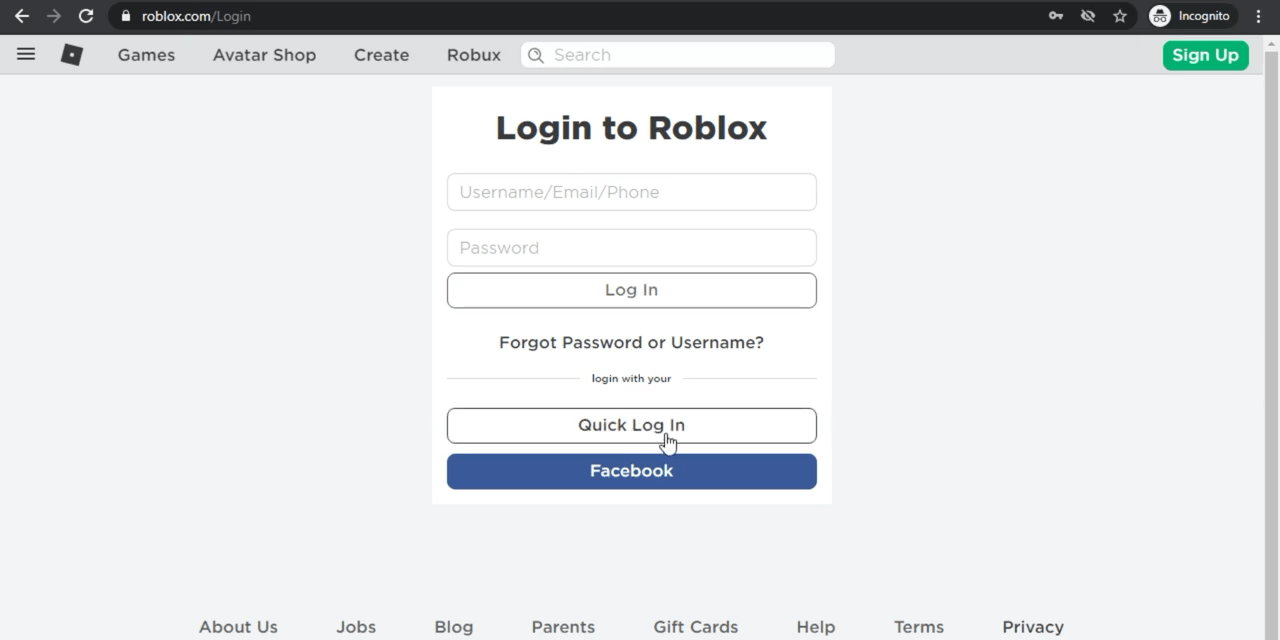 roblox login free play