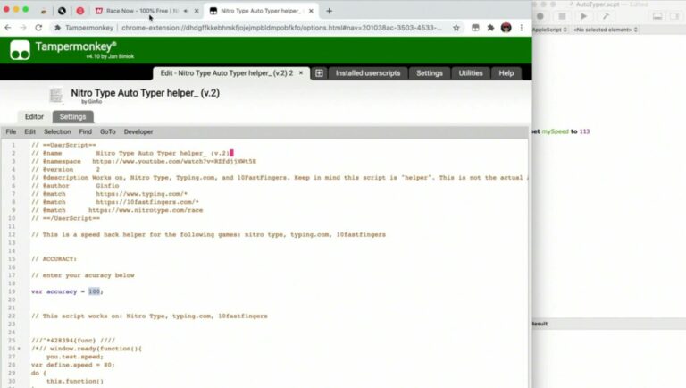 nitro type auto typer script