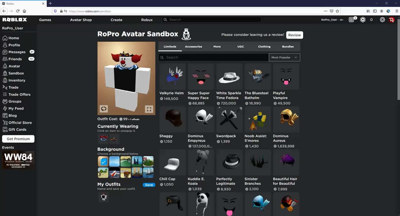 safari extensions roblox