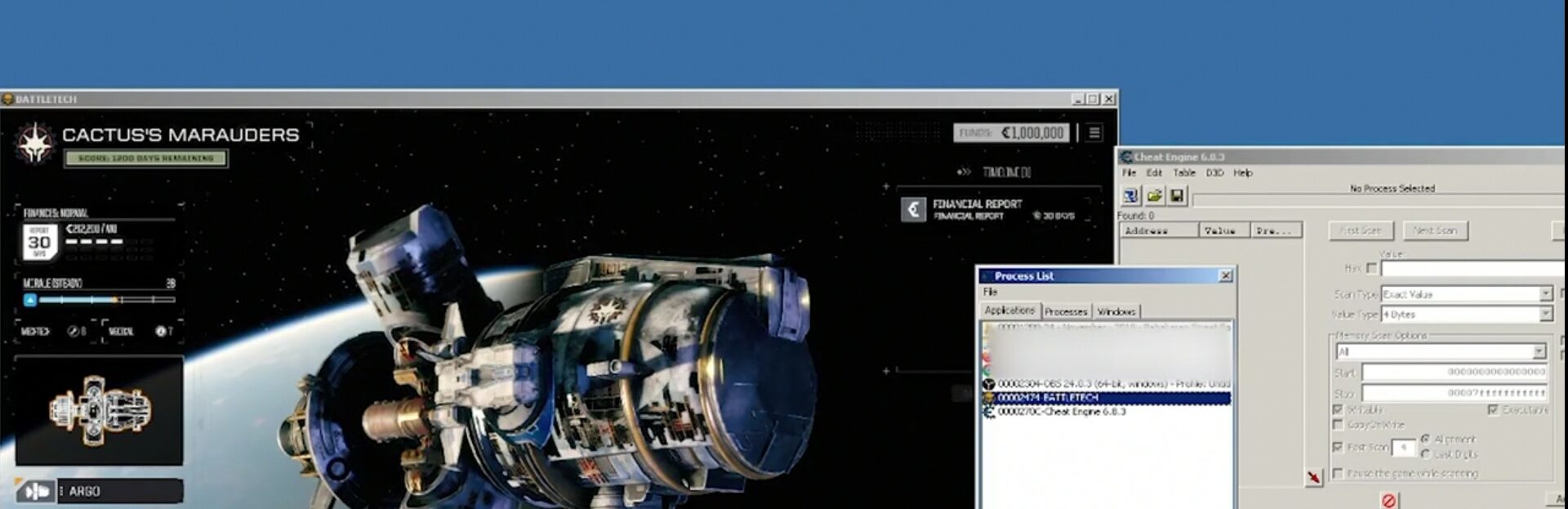 battletech flashpoint cheat engine