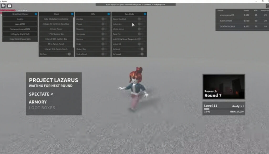 Roblox Project Lazarus Script (2024) Gaming Pirate