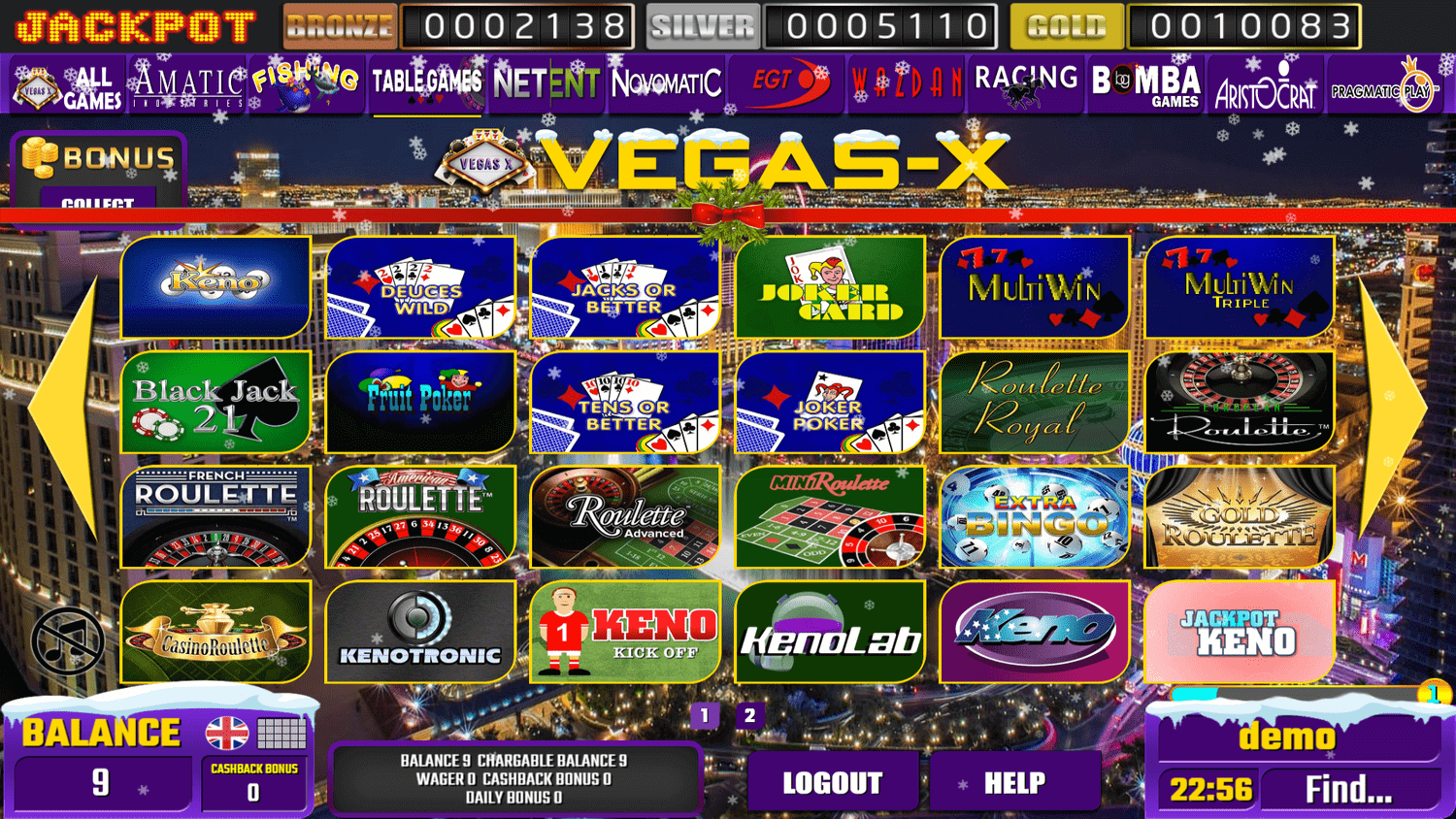 Vegas-x-login