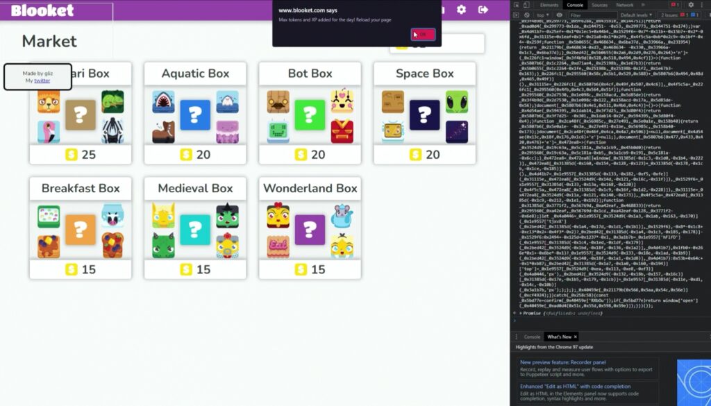 blooket crypto hack game code