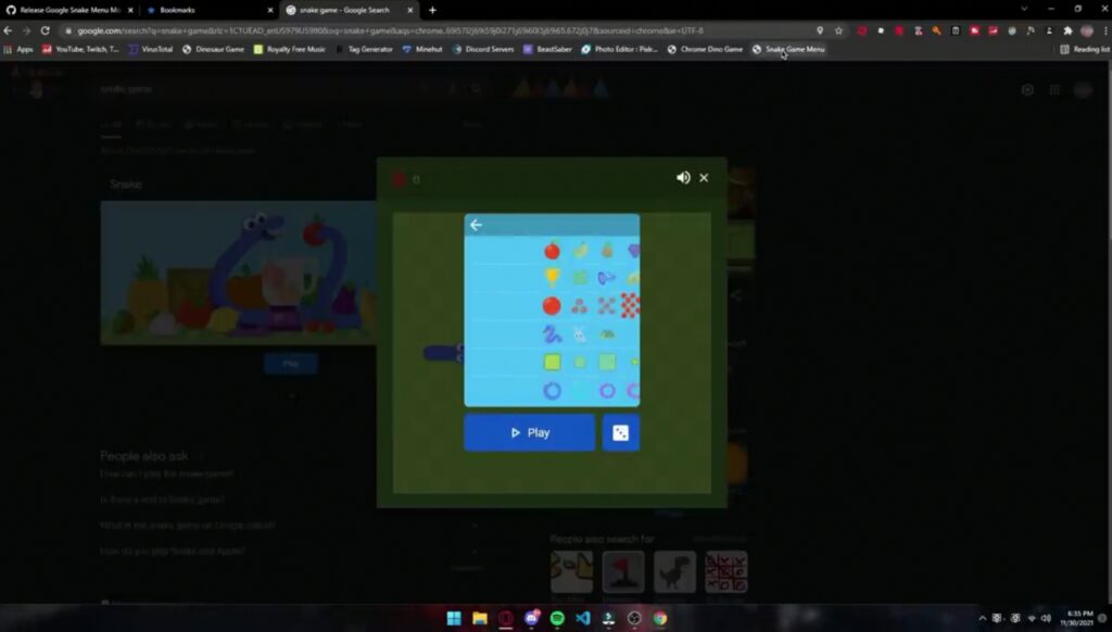 Here are the best Google Snake Game Mods From Github