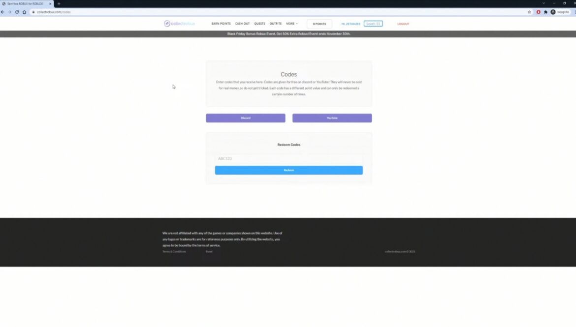 Collect Robux Codes (2024) Gaming Pirate