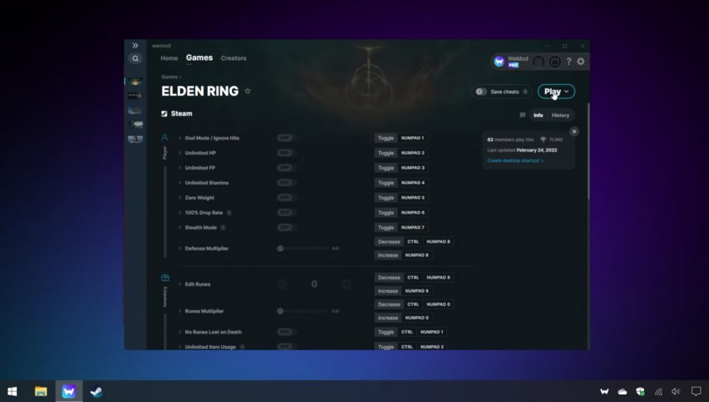 Elden Ring Trainer (2022) Gaming Pirate gradegame
