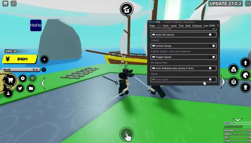 Anime Fighters Simulator All good GUIs in one script