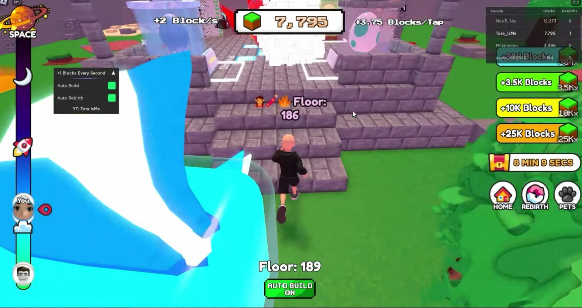 Roblox +1 Blocks Every Second Script Gaming Pirate