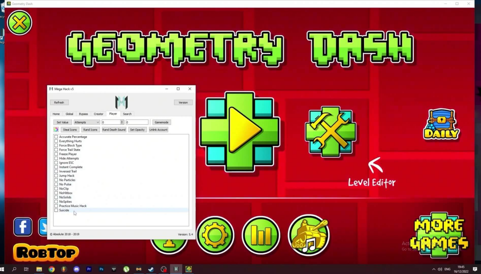 Geometry Dash Hacks Unlock All Icons No Clip And More Gaming Pirate   Geometry Dash Hacks6 1536x876 