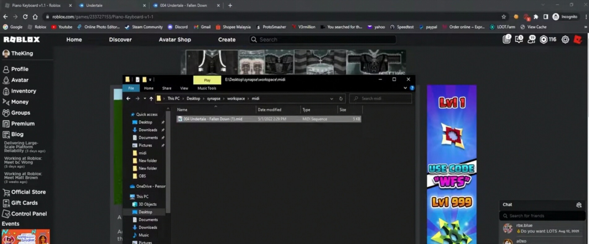 Roblox MIDI Player Script (2023) Gaming Pirate