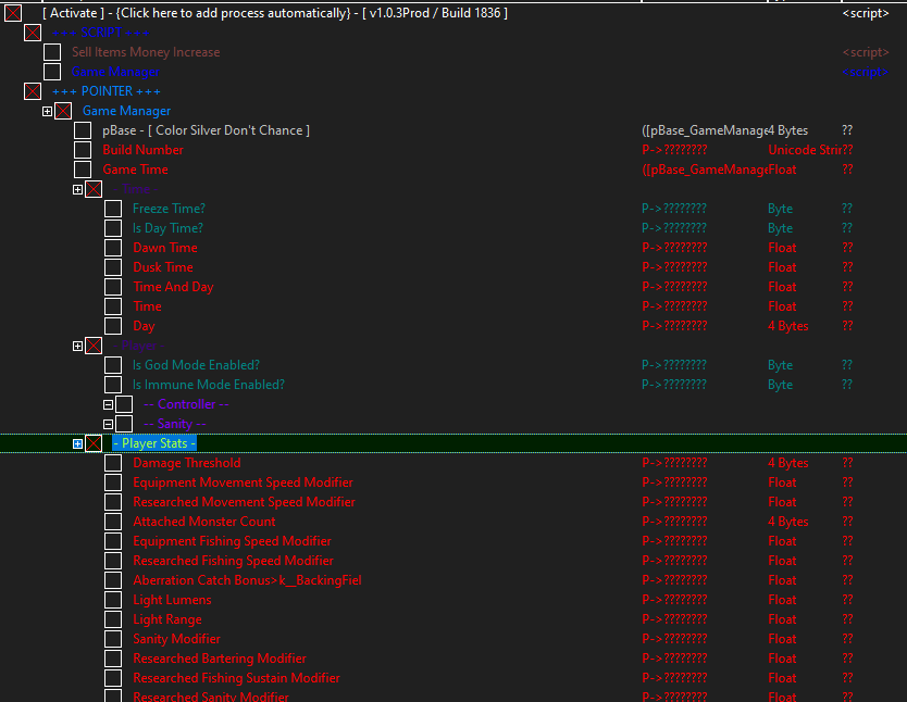 dredge-cheat-engine-table